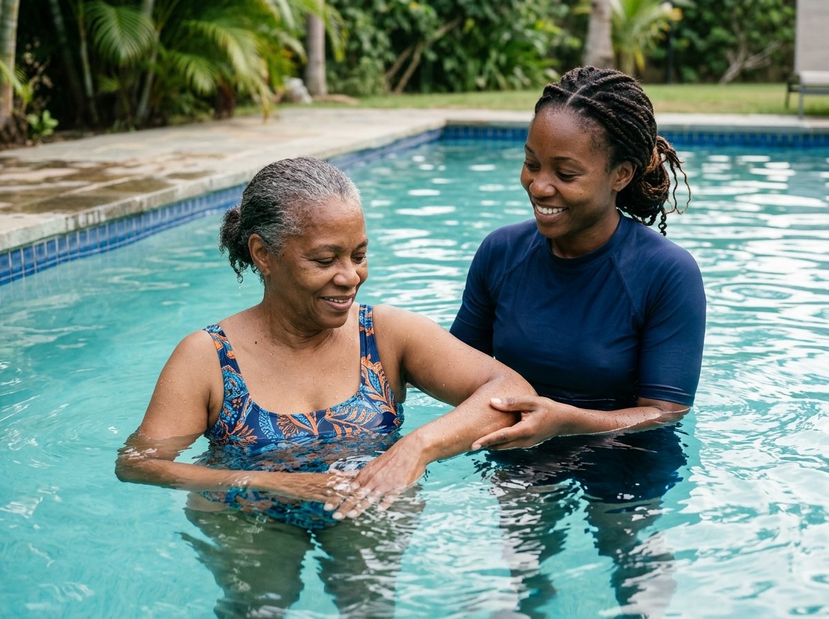 Exercices de récupération dans l'eau